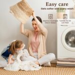 Shilucheng 100% Cotton Queen Size Sheets Set - 1500 Thread Count，Luxury Egyptian Cotton Bed Sheets，5-Star Hotel Quality Sheets, Breathable & Cooling, 16 Inch Deep Pocket - 4 Piece (White) - Image 8