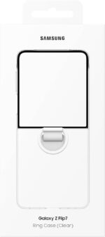 Samsung Galaxy Z Flip7 Ring Phone Case Clear, Protective Cover with Built-in Ring, Easy to Carry, Slim, Sleek, US Version, Transparent - Image 10