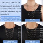 Jewlpire Solid 18k Gold Over 925 Sterling Silver Chain Necklace for Women, 1.2mm Cable Chain Necklace Thin & Dainty & Sturdy Women's Chain Necklaces 14/16/17/18/20/22/24 Inch - Image 4