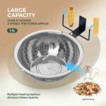 2 Pack 8.5" Squirrel and Bird Feeder for Outside Tree/Fence, Removable Metal Bowl Feeder with Drainage Holes, Adding 1 for Squirrel Watering or Bird Bath/Swim, Sturdy Easy Clean Feeders for Outdoor - Image 6