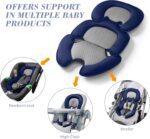 Newborn Baby Support Cushion Infant Insert 3D Mesh Breathable Liner Compatible with Stroller, Car seat, High Chair Etc (Blue) - Image 5