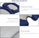 Newborn Baby Support Cushion Infant Insert 3D Mesh Breathable Liner Compatible with Stroller, Car seat, High Chair Etc (Blue) - Image 7