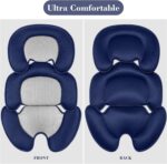 Newborn Baby Support Cushion Infant Insert 3D Mesh Breathable Liner Compatible with Stroller, Car seat, High Chair Etc (Blue) - Image 8