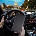 TOURSUIT Car Registration and Insurance Card Holder, Vehicle License Document Glove Box Compartment Organizer, Interior Car Accessories for Women Men Teens (Carbon Fiber Black) - Image 6