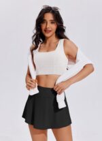 PINSPARK Tennis Skirts for Women Pleated Athletic Skort Lightweight Golf Skirts with Shorts Pocket Workout Pickleball - Image 6