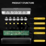 Super Bright LED Bike Light, USB Rechargeable Bicycle Headlight, Waterproof Bike Headlight, Waterproof Bike Headlight,Daytime Running Light,MTB Off-Road Cycling Commuting - Image 4