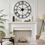 CLXEAST Silent 24 Inch Wall Clocks for Living Room Decor, Large Black Metal Roman Numeral Wall Clocks for Modern Farmhouse Home Decor,House Warming Gifts New Home - Image 7