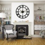 CLXEAST Silent 24 Inch Wall Clocks for Living Room Decor, Large Black Metal Roman Numeral Wall Clocks for Modern Farmhouse Home Decor,House Warming Gifts New Home - Image 8