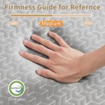 Folding Mattress Single Size,6 inch Memory Foam Tri Portable Trifold Mattress Topper Single with Breathable & Washable Cover, Foldable Guest Bed for Camping(25"×75"×6") - Image 6