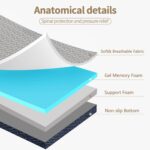 Folding Mattress Single Size,6 inch Memory Foam Tri Portable Trifold Mattress Topper Single with Breathable & Washable Cover, Foldable Guest Bed for Camping(25"×75"×6") - Image 8