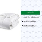 kate spade new york Noel Full/Queen Comforter, Down Alternative Comforter with Jacquard Dot Design, 300 Thread Count and 100% Cotton, All Season Bedding, Machine Washable, White - Image 4