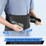 NEENCA Lower Back Brace for Lower Back Pain Relief, Medical Grade Lumbar Support Belt for Women Men, Herniated Disc,Lumbar Strain,Sciatica, Scoliosis (Black, XX-Large) - Image 3
