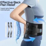 NEENCA Lower Back Brace for Lower Back Pain Relief, Medical Grade Lumbar Support Belt for Women Men, Herniated Disc,Lumbar Strain,Sciatica, Scoliosis (Black, XX-Large) - Image 4