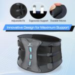 NEENCA Lower Back Brace for Lower Back Pain Relief, Medical Grade Lumbar Support Belt for Women Men, Herniated Disc,Lumbar Strain,Sciatica, Scoliosis (Black, XX-Large) - Image 6