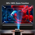 【Netflix-Officially-Licensed】TMY Mini Projector with WiFi and bluetooth, 1080P Full HD Portable Projector, Movie Projector Compatible with TV Stick Smartphone/HDMI/USB, indoor & outdoor use - Image 8