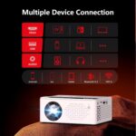 【Netflix-Officially-Licensed】TMY Mini Projector with WiFi and bluetooth, 1080P Full HD Portable Projector, Movie Projector Compatible with TV Stick Smartphone/HDMI/USB, indoor & outdoor use - Image 9