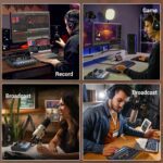 2025 Upgraded Podcast Equipment Bundle for 2, Recording Studio Package with Pro Audio Interface(4 Customize SE) and Podcast Microphone for Gamer Podcasting, Recording, Singing, Streaming - Image 8