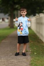 Disney Minnie Mickey Stitch Princess Frozen Elsa Jacket Lightweight Classic Zip up Color Block Sweatshirt Sizes 2-14 Years - Image 3