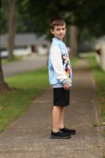 Disney Minnie Mickey Stitch Princess Frozen Elsa Jacket Lightweight Classic Zip up Color Block Sweatshirt Sizes 2-14 Years - Image 5