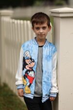 Disney Minnie Mickey Stitch Princess Frozen Elsa Jacket Lightweight Classic Zip up Color Block Sweatshirt Sizes 2-14 Years - Image 6
