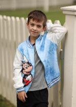 Disney Minnie Mickey Stitch Princess Frozen Elsa Jacket Lightweight Classic Zip up Color Block Sweatshirt Sizes 2-14 Years - Image 7