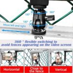 Cell Phone Fence Mount with Shade, BUMOVE Fence Phone Holder for iPhone, GoPro, Mevo Start and Other Action Cameras, for Recording Baseball, Football, Rugby, Softball, Hockey and Tennis Games (Silver) - Image 6