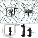 Cell Phone Fence Mount with Shade, BUMOVE Fence Phone Holder for iPhone, GoPro, Mevo Start and Other Action Cameras, for Recording Baseball, Football, Rugby, Softball, Hockey and Tennis Games (Silver) - Image 7