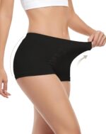 Begrily Boy Shorts Underwear for Women, Ladies Nylon Stretch Comfort Flex Fit Seamless Boyshort Panties Boxer Briefs 5 Pack - Image 4