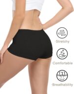 Begrily Boy Shorts Underwear for Women, Ladies Nylon Stretch Comfort Flex Fit Seamless Boyshort Panties Boxer Briefs 5 Pack - Image 6