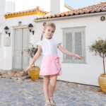 Toddler Baby Girls Skorts Skirt Little Girls Ruffle Flying Skirts Front Hem Solid Casual Stretch Skort for Baby Girls - Image 4