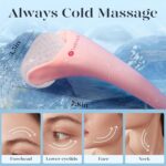 BAIMEI IcyMe Ice Roller for Face and Gua Sha Facial Tool Set, Ice Face Roller Reduces Puffiness Relieves Migraines Skin Care Tools, Self Care Gift for Women - Pink - Image 6