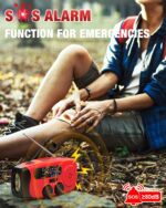 Hand Crank Emergency Radio - 2000mAh/7400mWh AM/FM/NOAA Solar Hand Crank Emergency Radio with 3 LED Flashlights, SOS Function for Emergencies, Camping - Red - Image 4
