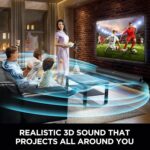 Sound Bar for Smart TV, Soundbar with Bluetooth/ARC/Opt/AUX Connect, Auto Volume Boost, 3 Equalizer Modes, 2 in 1 Detachable Soundbar for TV/PC/Gaming/Projectors - Image 7