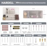 HARDELL Mini Cordless Rotary Tool 4V, 5-Speed Rotary Tool Kit with 69 Accessories, Power Rotary Tool for Cutting, Engraving, Sanding, Drilling, Polishing, Small Wood Carving tool or DIY Crafts(Black) - Image 7