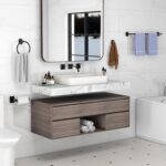 10 Pieces Bathroom Accessories Set, Bathroom Hardware Set, 24 inch Towel Bar, Towel Racks for Bathroom, Robe Towel Hooks, Toilet Paper Holder Wall Mounted, Matte Black - Image 7