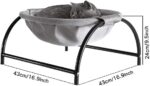 Cat Bed Dog/Pet Hammock Bed Free-Standing Kitty Sleeping Cat Supplies Pet Supplies Whole Wash Stable & Breathable Easy Assembly Indoors Outdoors, 16.9 in x 16.9 in x 9.5 in - Image 4