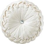 Loom and Mill 9-Piece Comforter Bed in a Bag, Elegant Damask Floral Comforter Set Queen Size, All Season Jacquard Bedding Sets with Bed Skirt, Euro Shams and Decorative Pillows(Beige Gold, Queen) - Image 10