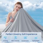 Topcee Cooling Comforter King Size (90"x108")-Cooling Blanket Everlasting Cold Touch for Hot Sleepers-Q-max>0.45 Double-Sided Lightweight Design Summer Ice Blanket for Night Sweats-Darkgrey - Image 4