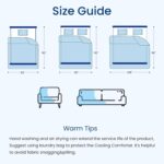 Topcee Cooling Comforter King Size (90"x108")-Cooling Blanket Everlasting Cold Touch for Hot Sleepers-Q-max>0.45 Double-Sided Lightweight Design Summer Ice Blanket for Night Sweats-Darkgrey - Image 8