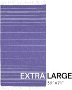 BAY LAUREL Turkish Beach Towel with Travel Bag 39 x 71 Quick Dry Sand Free Lightweight Large Oversized Towels Light - Image 4