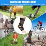NEENCA Ankle Brace for Pain Relief, 2 Pack Compression Ankle Sleeves Set. Ankle Support Stabilizer for Achilles Tendonitis, Plantar Fasciitis, Joint Pain, Swelling, Arthritis, Sport - FSA/HSA Approved - Image 5