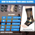 NEENCA Ankle Brace for Pain Relief, 2 Pack Compression Ankle Sleeves Set. Ankle Support Stabilizer for Achilles Tendonitis, Plantar Fasciitis, Joint Pain, Swelling, Arthritis, Sport - FSA/HSA Approved - Image 6
