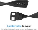 Meliya Bands Compatible With Fitbit Versa/Versa 2 / Versa Lite/Versa SE Classic Soft Silicone Sport Strap for Women Men - Image 4