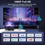 Wireless HDMI Transmitter and Receiver 4K Decode 1080P Output, HDMI Wireless Extender, Plug & Play, Support 2.4/5GHz for Streaming Video and Audio to Monitor from Laptop/Pc/Tv Box (Black) - Image 5