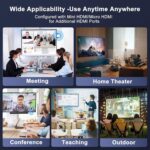 Wireless HDMI Transmitter and Receiver 4K Decode 1080P Output, HDMI Wireless Extender, Plug & Play, Support 2.4/5GHz for Streaming Video and Audio to Monitor from Laptop/Pc/Tv Box (Black) - Image 8