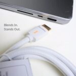 Pacroban 8K HDMI 2.1 Cables (2-Pack, 10ft, White Cotton Braided) – Ultra High Speed 8K@60Hz / 4K@144Hz, eARC for Soundbars, HDR, for HDMI-Enabled TVs, Cameras, Projectors, Monitors, Laptops, PCs - Image 4