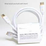 Pacroban 8K HDMI 2.1 Cables (2-Pack, 10ft, White Cotton Braided) – Ultra High Speed 8K@60Hz / 4K@144Hz, eARC for Soundbars, HDR, for HDMI-Enabled TVs, Cameras, Projectors, Monitors, Laptops, PCs - Image 6