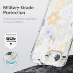 for iPhone SE 3rd & 2nd Gen, iPhone 8 & iPhone 7 Case Crystal Clear [Camera Lens Protector] [Metal Camera Len & Buttons] TPU Bumper Phone Case Cover - Flower Party - Image 4