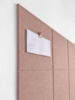 Large Cork Board Alternative - 12-Pack Felt Wall Tiles with Safe Removable Adhesive Tabs, Cork Wall Tiles Bulletin Board Home Office Essentials - Terracotta - Image 4