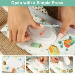 3 Pack Baby Wipes Dispenser, Refillable Wipe Container, Portable Travel Baby Wipe Holder, Reusable Baby Wipes Container, Wet Wipe Pouch, Waterproof and Dustproof (Solid Color) - Image 4